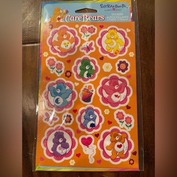 New Unopened 2002 Care Bears Sticker Sheets American Greetings collector gift - Picture 2 of 5